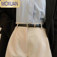 MOXUAN西裤女带腰带 韩国纯简约ins风配牛仔裤潮流细小夏天皮带