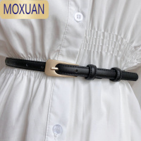 MOXUAN夏季简约百搭细腰带装饰配西装连衣裙子复古小皮带女士牛仔裤带