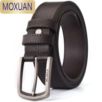 MOXUAN皮带男士针扣腰带中年青年休闲男式纯年轻人韩版商务裤带