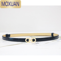 MOXUAN腰带女细装饰连衣裙简约时尚百搭配裙子夏韩版小皮带细收腰对扣带