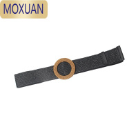 MOXUAN腰带女宽百搭草编织无孔腰封配裙子外套弹力松紧装饰皮带大衣配件