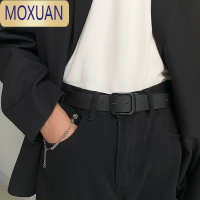 MOXUAN皮带男潮年轻人韩版复古牛仔裤腰带ins百搭黑色裤带男式2021新款