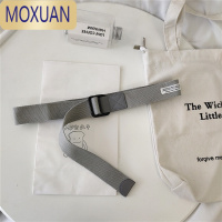 MOXUAN帆布腰带男士皮带青年学生韩版双环扣牛仔裤带简约港风布带男女潮
