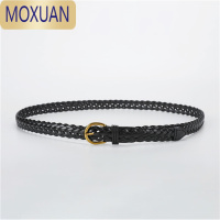 MOXUAN手工麻花编织腰带女细简约百搭连衣裙装饰配饰裤带收腰小皮带ins