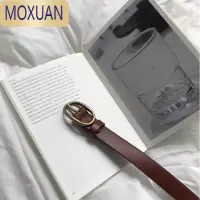 MOXUAN小众博主款ins韩风简约百搭纯色腰带女学生装饰皮带配裤子