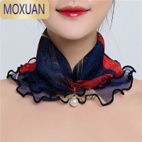 MOXUAN秋季百变魔术围巾女套头围脖女小丝巾夏季面罩防晒围脖潮流假领子披肩