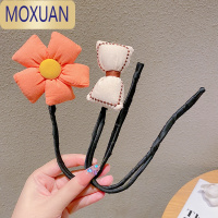 MOXUAN夏季儿童懒人盘发器网红女童宝宝花苞头小女孩花朵盘发杆发饰品