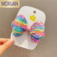 MOXUAN儿童发饰韩国亮片蝴蝶结女孩发夹宝宝表演头饰女童丸子头公主发卡
