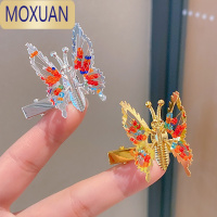 MOXUAN儿童发饰会动的蝴蝶发夹弹簧夹小女孩超仙碎发顶夹刘海夹头饰发卡