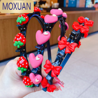 MOXUAN韩国儿童压发头箍女童超仙蝴蝶编发发箍头饰夏宝宝碎发夹不伤发饰