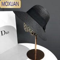 MOXUAN孙俪同款草帽女夏天出游大帽檐沙滩帽子遮阳帽防晒太阳帽