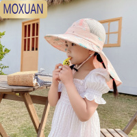 MOXUAN儿童防晒帽夏季女童遮阳帽女宝宝男孩太阳帽子大帽檐男童