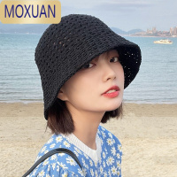 MOXUAN夏季镂空渔夫帽女透气帽子薄款遮阳帽时尚盆帽水桶太阳帽