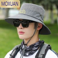 MOXUAN渔夫帽男士登山户外钓鱼防晒紫外线遮阳网眼透气牛仔太阳帽子春夏