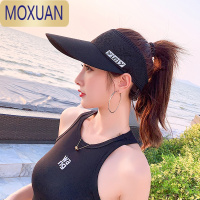 MOXUAN空顶遮阳帽女防晒夏季运动帽子户外跑步速干百搭韩版潮鸭舌太阳帽