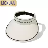 MOXUANUV空顶帽防晒遮阳帽子女夏季出游沙滩百搭大檐太阳帽