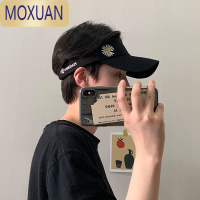 MOXUAN跑步帽子男棒球帽男士潮牌防晒空顶帽夏季无顶遮阳帽太阳鸭舌帽夏