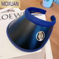MOXUAN晚晚同款太阳帽遮脸骑车百搭款大沿帽子女空顶遮阳帽女防晒夏季