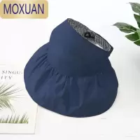 MOXUAN防晒可折叠夏季亲子空顶双面大沿遮脸旅渔夫太阳帽女