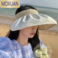 MOXUAN太阳帽女夏季出游大檐遮脸遮阳帽子防晒气质百搭空顶草帽