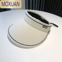 MOXUAN气质出行 遮阳帽女夏季uv防晒帽户外骑车跑步空顶太阳帽
