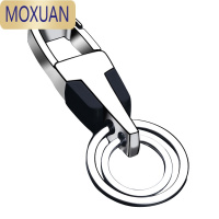 MOXUAN创意男士汽车钥匙扣简约锁匙扣挂件金属腰挂刻字定制电话生日礼物