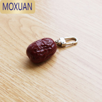 MOXUAN一颗新疆大红枣!仿真枣子钥匙扣学生书包挂件airpods保护套挂饰