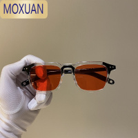 MOXUAN复古韩版新款太阳小方框米钉墨镜女潮个性眼镜男圆脸欧美网红同款太阳镜
