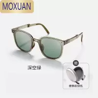 MOXUAN焦下墨镜女可折叠2022新款潮强光太阳眼镜防晒高级感ins太阳镜