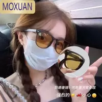 MOXUAN折叠超轻墨镜女高级感ins偏光太阳眼镜男士潮款夜视开车驾驶专用太阳镜