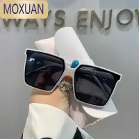 MOXUAN2021超大框方框墨镜女大脸显瘦太阳镜男韩版街拍网红同款
