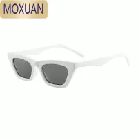 MOXUAN欧美扁方框凹造型眼镜女长方形街拍墨镜潮男士大脸复古太阳镜