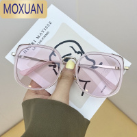 MOXUAN2021年新款百搭圆脸猫眼太阳镜女韩版潮ins茶色街拍墨镜