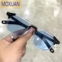 MOXUAN新款复古韩版遮阳小方框墨镜女潮个性男情侣圆脸欧美时尚太阳眼镜太阳镜