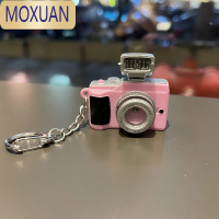 MOXUAN个性LED发光发声相机钥匙扣女摄影爱好纪念品 背包挂件小礼品刻字