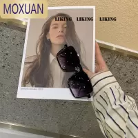 MOXUAN网红ins超大框方框墨镜女个性韩版街拍显脸小太阳镜开车素颜眼镜