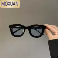 MOXUAN2021年新款欧美isn时尚圆框凹面太阳眼镜女复古街拍眼镜潮男墨镜太阳镜
