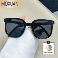 MOXUAN焦下超轻气垫折叠墨镜女防晒夏季紫外线太阳眼镜男新款绿色大圆脸太阳镜