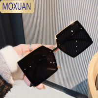 MOXUAN2021年新款时尚大框平片墨镜男士韩版街拍个性太阳镜女潮