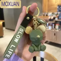 MOXUAN切面大耳朵熊钥匙扣创意卡通精致挂饰女可爱汽车钥匙链情侣锁匙扣