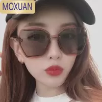 MOXUAN墨镜女夏2022年新款潮韩版网红复古太阳眼镜ins大脸显瘦太阳镜