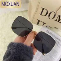 MOXUAN墨镜2022新款潮ins小红书同款方形偏光太阳眼镜女防晒带度数近视太阳镜