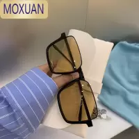 MOXUAN女士太阳镜2021新款潮方框大框墨镜女韩版显脸小素颜眼镜