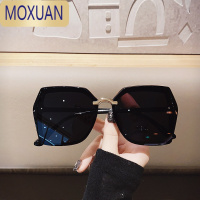 MOXUAN大框黑超女士眼镜时尚太阳镜男韩版多边形墨镜女开车遮阳偏光镜女
