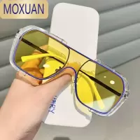 MOXUAN网红连体大框墨镜ins高颜值潮流科技感太阳眼镜酷太阳镜