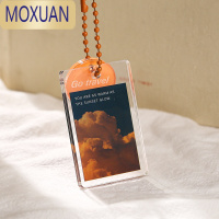 MOXUAN天空日记亚克力钥匙扣挂饰 ins风情侣包包配饰挂件盐系个性小礼物