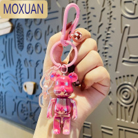 MOXUAN网红电镀涂鸦熊钥匙扣精致女可爱汽车钥匙挂件男生书包挂饰钥匙链