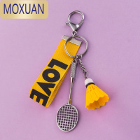 MOXUAN羽毛球钥匙扣挂件创意个性可爱汽车锁匙链圈环男士女款书包包挂饰