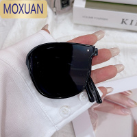 MOXUAN2022超轻折叠墨镜女户外偏光便携旅行遮阳茶色气垫太阳镜