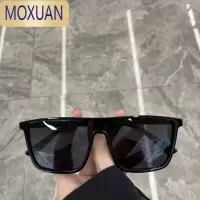 MOXUAN2021年韩版新款网红素颜墨镜女圆脸方框大框偏光太阳眼镜男开车潮太阳镜